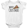merry crustmas christmas pizza Baby Bodysuit