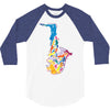 sax addict saxophone 3/4 Sleeve Shirt