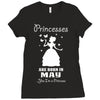 Princesses Are Born In May Ladies Fitted T-Shirt