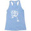 a skeleton crawling Racerback Tank