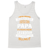 Super Cool Papa Of A Freaking Awesome Grandson Tank Top