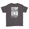 stop snow pression end winter funny Youth Tee