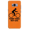pump tires not gas earth friendly green living cool nerd geek shirt t Samsung Galaxy S8 Plus