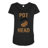 pot head Maternity Scoop Neck T-shirt