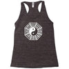 i ching ying and yang Racerback Tank