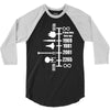 spaceship timeline funny  sci fi star retro wars trek joke cool 3/4 Sleeve Shirt