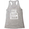 v5 eat sleep train Racerback Tank