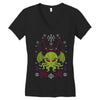 Merry Cthulhu Christmas Ugly Cool T shirts Women's V-Neck T-Shirt