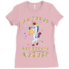 Unicorns are born in August Ladies Fitted T-Shirt