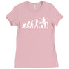 dj evolution funny music mixing djing disk jockey turntable Ladies Fitted T-Shirt