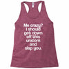 me crazy Racerback Tank
