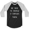 be nice to people girls 3/4 Sleeve Shirt