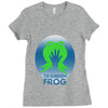 the green frog Ladies Fitted T-Shirt