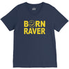 born raver party dance festival funny V-Neck Tee