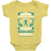 Never Underestimate the Strength of a Ovarian Cancer Warrior Baby Bodysuit