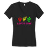 love is love Women's V-Neck T-Shirt
