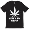Support Lung Cancer Awareness With A White Cannabis Leaf T-Shirt