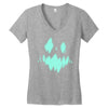 halloween face Women's V-Neck T-Shirt