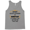 Smart Good Looking Hairstylist Doesnt Get Better Than Tank Top