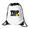 trip advisor Drawstring Bags