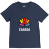 Canada Leaf LGBT V-Neck Tee