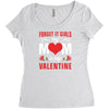 Forget it Girls My Mom Is My Valentine Women's Triblend Scoop T-shirt