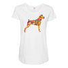 boxer flower Maternity Scoop Neck T-shirt