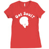 got soul funny retro funk disco afro 70s boogie soul new york Ladies Fitted T-Shirt