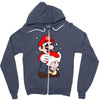 mario licking toad Zipper Hoodie