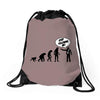 stop following me monkey Drawstring Bags