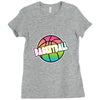 neon basketball Ladies Fitted T-Shirt