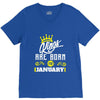 Kings Are Born In January V-Neck Tee
