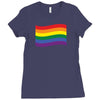Rainbow Flag Ladies Fitted T-Shirt