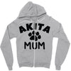 akita mum Zipper Hoodie