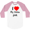 i love my train geek 3/4 Sleeve Shirt