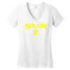solon ohio high school basketball 2016 Women's V-Neck T-Shirt
