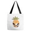 Tropical Pineapple Tote Bags