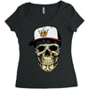 skull Women's Triblend Scoop T-shirt
