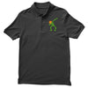 pumpkin skeleton dabbing Polo Shirt