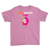 She Wants D - Dunkin Donuts Youth Tee