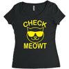 check meowti Women's Triblend Scoop T-shirt