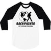 Backpacker Let's Explore The World 3/4 Sleeve Shirt