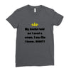 dentist crown Ladies Fitted T-Shirt