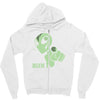 alien believe space sci fi ufo nerd Zipper Hoodie