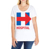 hillary hospital Ladies Curvy T-Shirt
