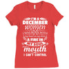 I Am A December Women Ladies Fitted T-Shirt
