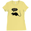 rat funny geek nerd scientific experiments are fun Ladies Fitted T-Shirt