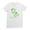 alien believe space sci fi ufo nerd Ladies Fitted T-Shirt