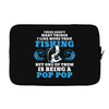 Fishing Pop Pop Laptop cover