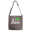 chillkr&ouml;te  fun kult shit bong marihuana joint smoke weed punk gras Adjustable Strap Totes